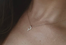 Load image into Gallery viewer, NAUGHTY GIRL ERA | Lilith Black Moon | Dainty Waterproof 14k Gold & Silver Necklace