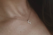 Load image into Gallery viewer, NAUGHTY GIRL ERA | Lilith Black Moon | Dainty Waterproof 14k Gold & Silver Necklace