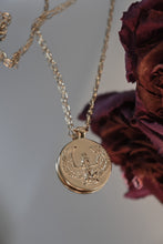 Cargar imagen en el visor de la galería, Goddess Isis Pendant Necklace with Waterproof 14k Gold Paperclip Chain