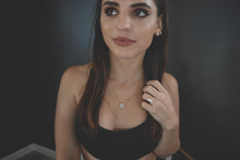 Load image into Gallery viewer, Raw Rainbow Moonstone Circular Shaped | Gold Pendant Satellite and Bead Necklace | Raw Rectangle Shaped Moonstone Gold plated 925 Sterling Silver Ring | Diamond Shaped Raw Moonstone Gold Plated 925 Sterling Silver Earrings