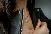 Load image into Gallery viewer, Medusa Necklace and stackable 14k gold tarnish resistant jewelry
