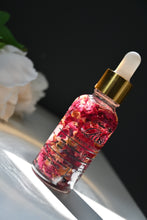 Load image into Gallery viewer, Rose Quartz Infused Manifestation and Attraction Oil: Beauty Ritual, Love Spell (1oz Dropper Bottle)
