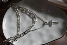Cargar imagen en el visor de la galería, FAITH &amp; FORTUNE CHAINS | Layered Cross Necklace
